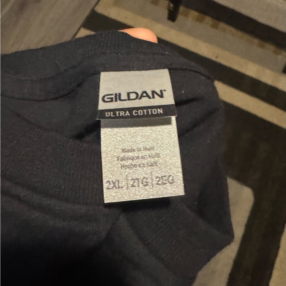 Black and Green Gildan Trucker Shirt - Picture 3 of 3
